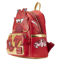 Loungefly Disney Mulan 25th Anniversary Mushu Glitter Cosplay Mini Backpack