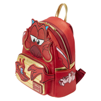 Loungefly Disney Mulan 25th Anniversary Mushu Glitter Cosplay Mini Backpack