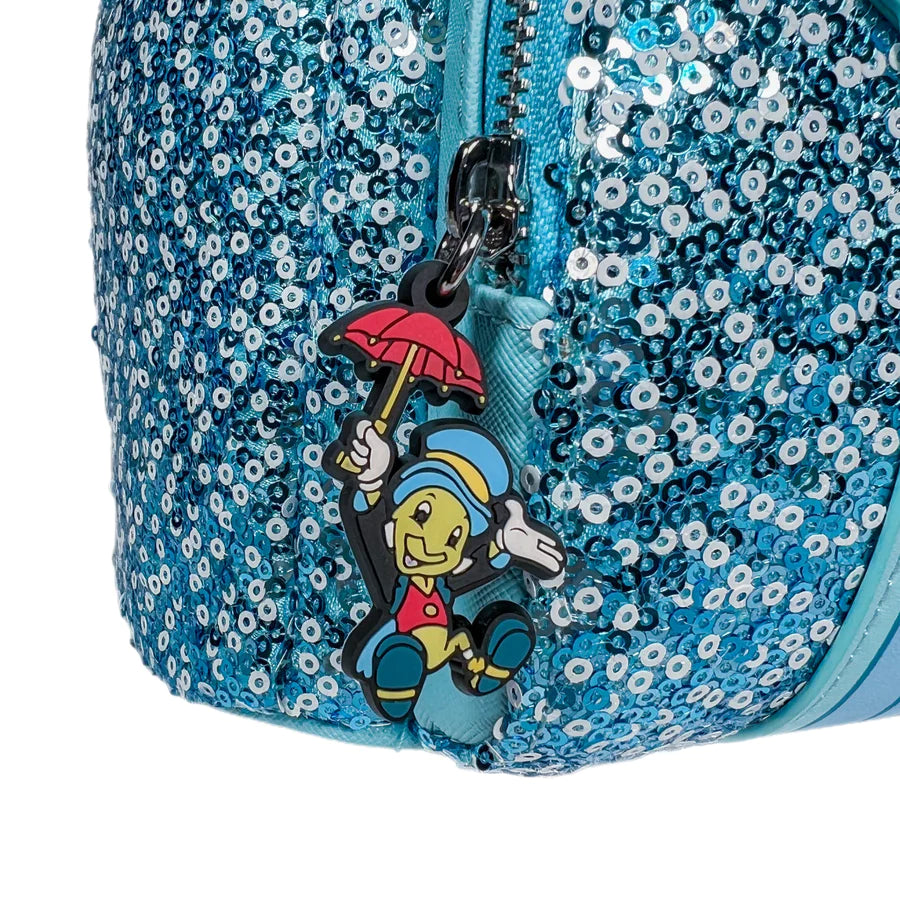 Loungefly Disney Pinocchio's Blue Fairy Sequin Mini Backpack