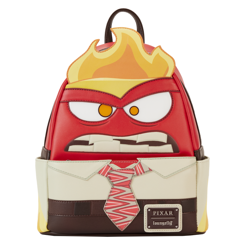 Loungefly Disney Pixar Inside Out Exclusive Anger Cosplay Light Up Glow Mini Backpack