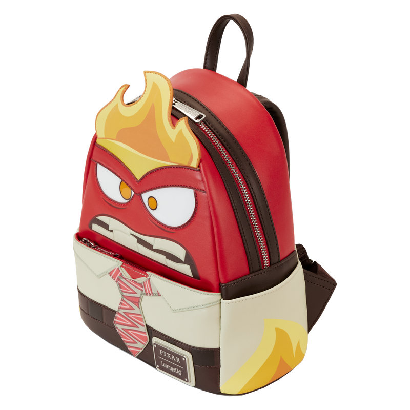 Loungefly Disney Pixar Inside Out Exclusive Anger Cosplay Light Up Glow Mini Backpack