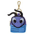 A small Disney Affections keychain backpack featuring the character Flik, with a purple face, blue striped body, and gold-tone clasp on a white background.