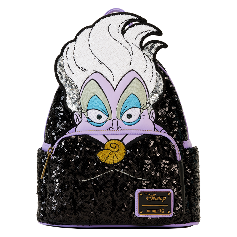 Loungefly Disney The Little Mermaid 35th Anniversary Exclusive Ursula Sequin Cosplay Mini Backpack - Leo's Treasure Box