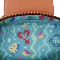 Loungefly Disney The Little Mermaid  35th Anniversary Sebastian Crossbuddies Bag