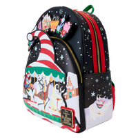 Loungefly Disney The Nightmare Before Christmas Candy Cane Carousel Glow Mini Backpack