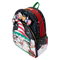 Loungefly Disney The Nightmare Before Christmas Candy Cane Carousel Glow Mini Backpack