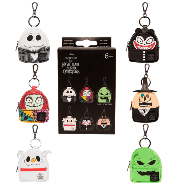 Set of keychains inspired by characters from 'The Nightmare Before Christmas' 