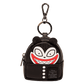 Scary Teddy Loungefly mini backpack charm showcasing his mischievous grin and black-and-white spooky style