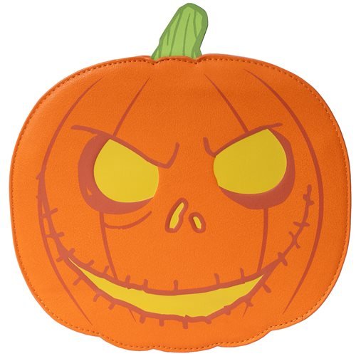 Loungefly Disney The Nightmare Before Christmas Jack-o'-Lantern Glow-in-the-Dark Crossbody Purse - Leo's Treasure Box