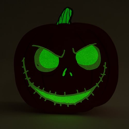 Loungefly Disney The Nightmare Before Christmas Jack-o'-Lantern Glow-in-the-Dark Crossbody Purse - Leo's Treasure Box