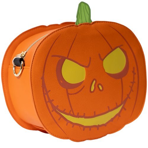 Loungefly Disney The Nightmare Before Christmas Jack-o'-Lantern Glow-in-the-Dark Crossbody Purse - Leo's Treasure Box