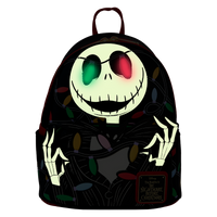 Loungefly Disney The Nightmare Before Christmas Jack Wrapped In Lights Light Up Glow Mini Backpack