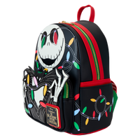 Loungefly Disney The Nightmare Before Christmas Jack Wrapped In Lights Light Up Glow Mini Backpack - Leo's Treasure Box