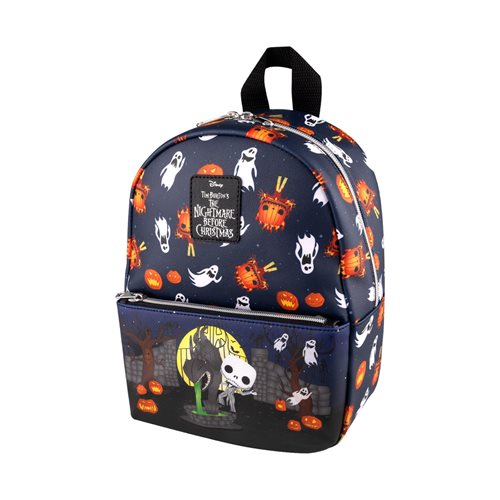 Loungefly Disney The Nightmare Before Christmas This is Halloween All-Over Print Pop Mini Backpack - Leo's Treasure Box