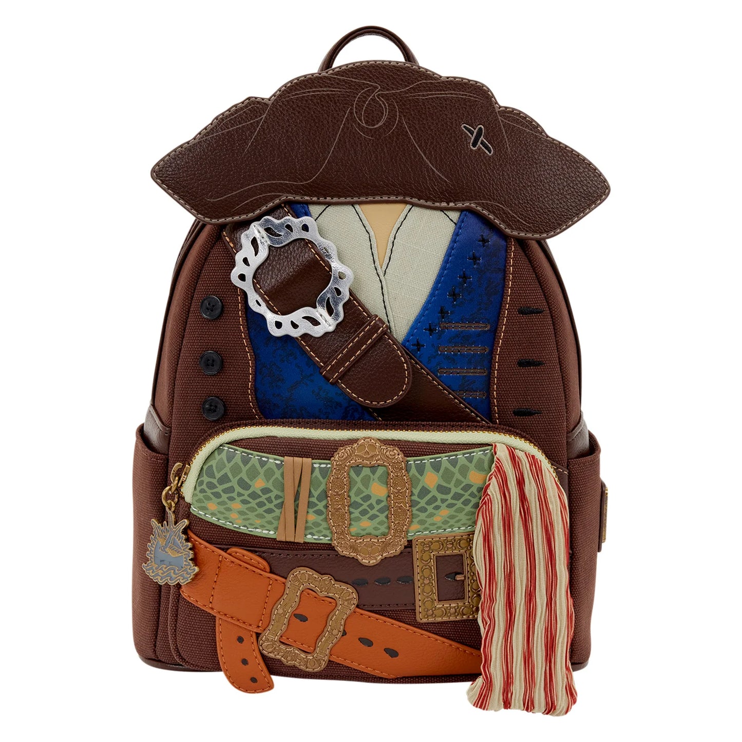 Loungefly Disney The Pirates of the Caribbean Jack Sparrow Cosplay Mini Backpack
