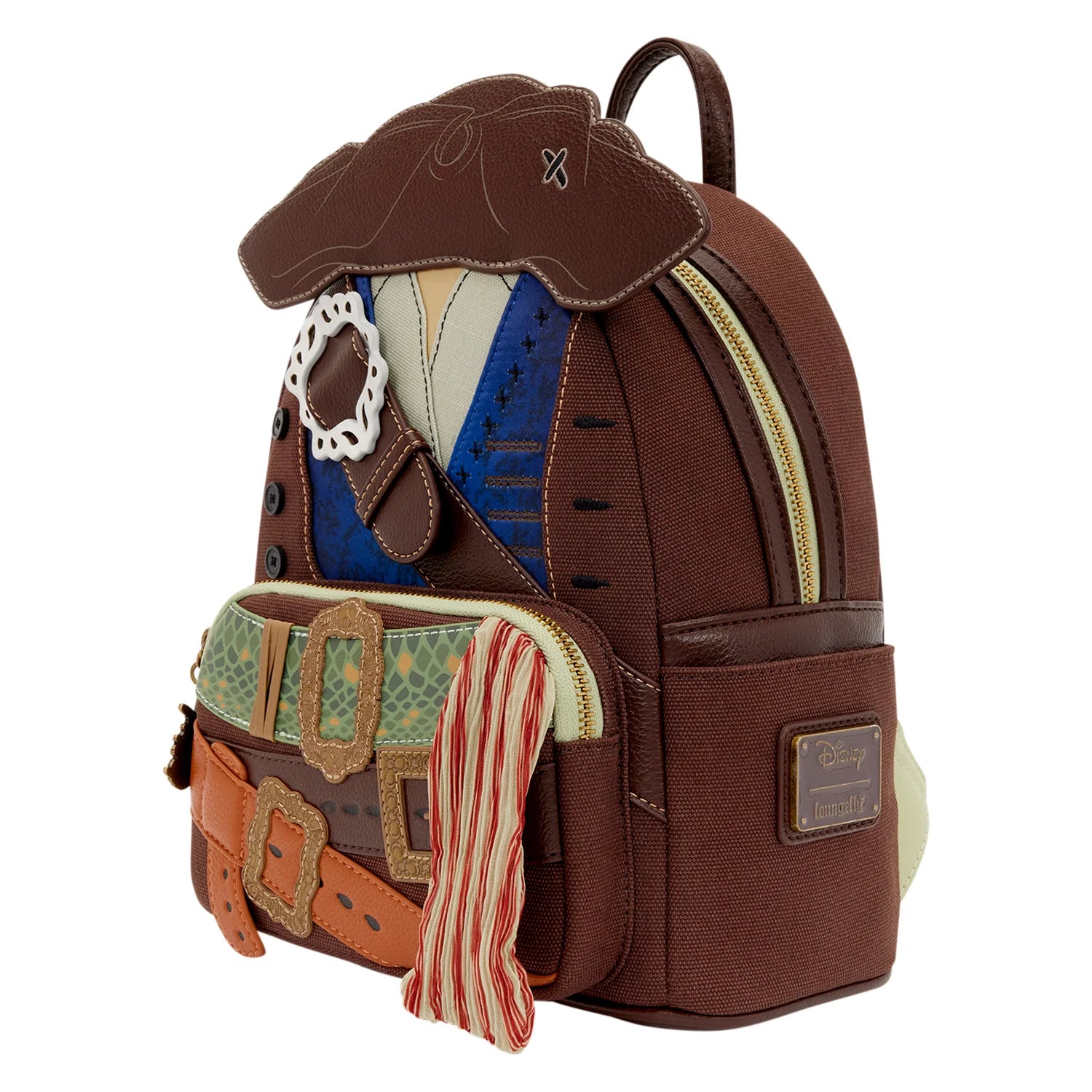Loungefly Disney The Pirates of the Caribbean Jack Sparrow Cosplay Mini Backpack