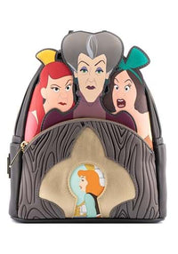 Loungefly Disney Villains Scene Evil Stepmother & Stepsisters Mini Backpack