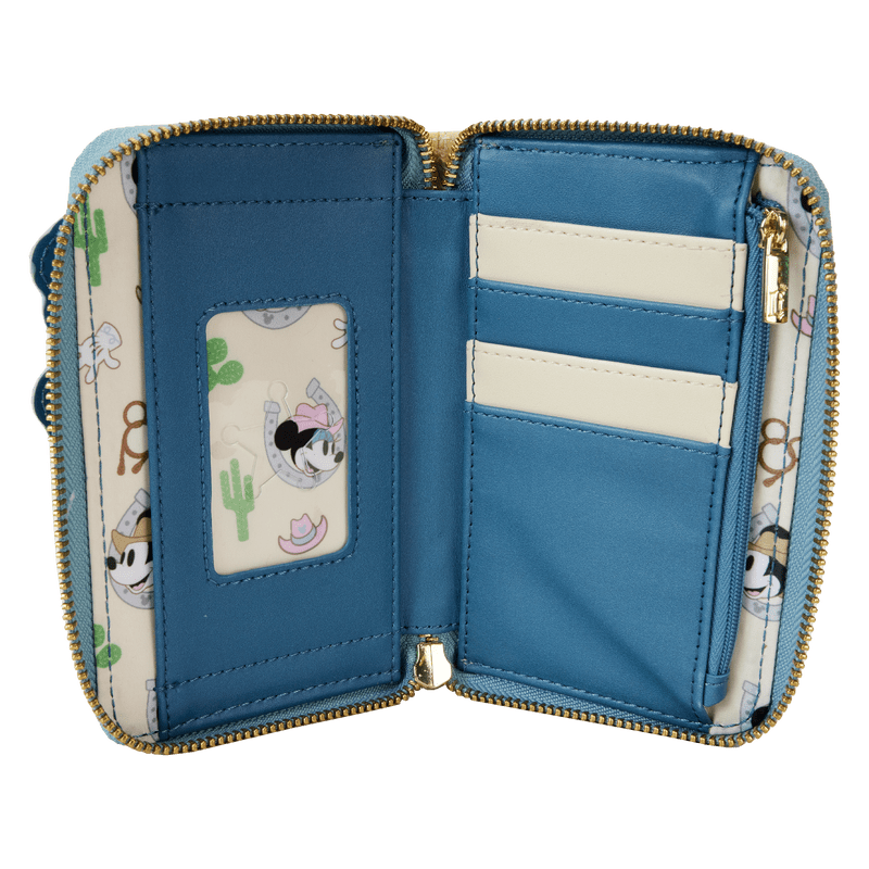 Loungefly Disney Western Mickey & Minnie Zip Around Wallet - Leo's Treasure Box