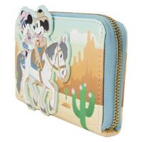 Loungefly Disney Western Mickey & Minnie Zip Around Wallet