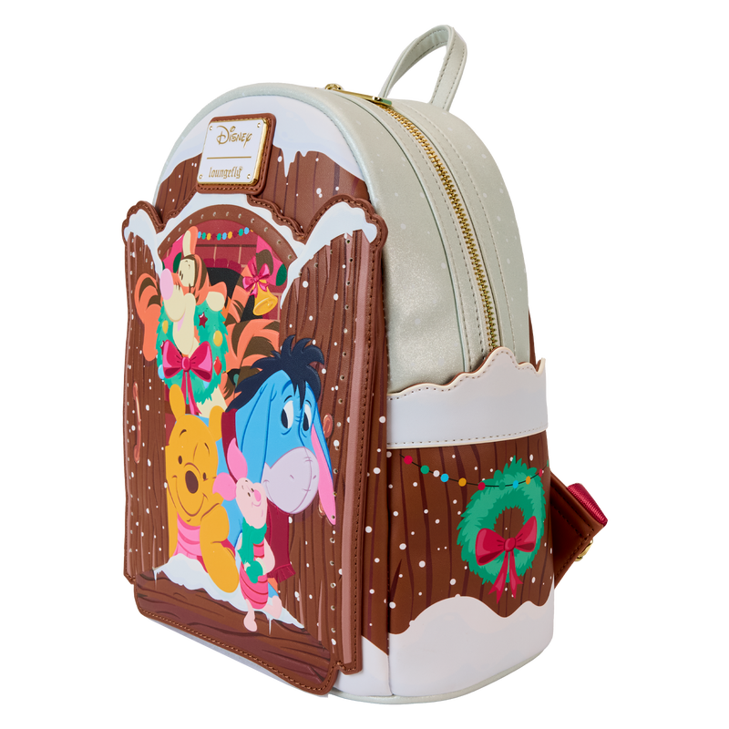 Loungefly Disney Winnie The Pooh & Friends Christmas Greetings Light Up Mini Backpack