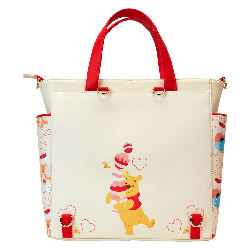 Loungefly Disney Winnie The Pooh & Friends Hearts Convertible Backpack & Tote Bag - Leo's Treasure Box