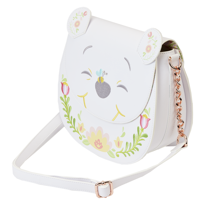 Loungefly Disney Winnie the Pooh Cosplay Folk Floral Crossbody Bag
