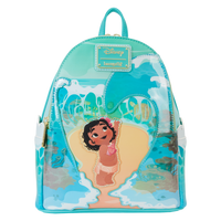 Loungefly Disney Young Moana Ocean Waves Glow Mini Backpack