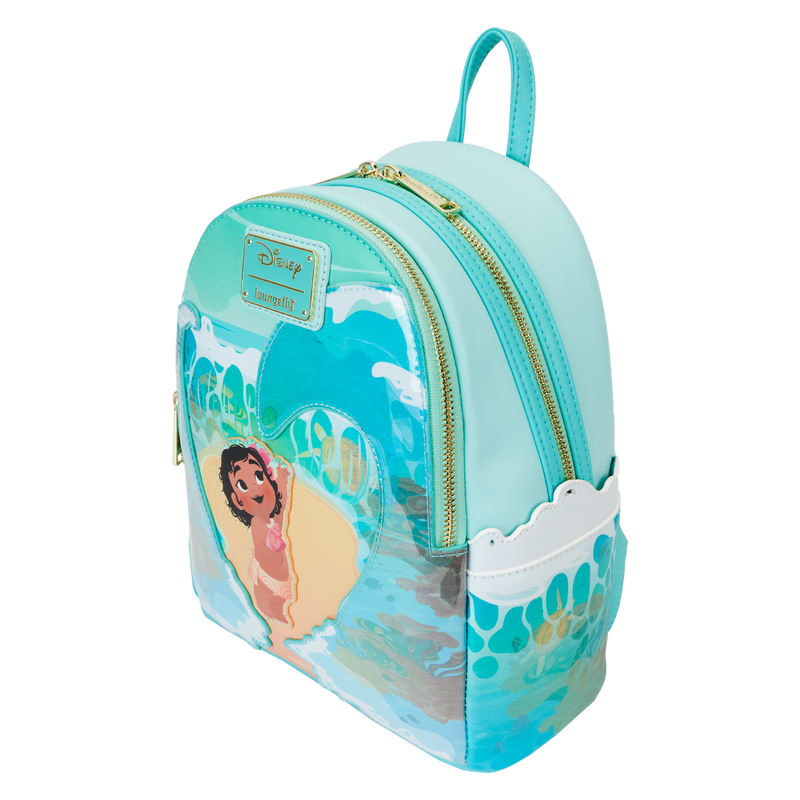 Loungefly Disney Young Moana Ocean Waves Glow Mini Backpack - Leo's Treasure Box