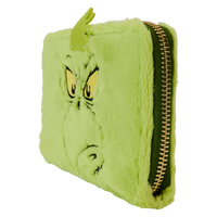 Loungefly Dr. Seuss' How The Grinch Stole Christmas! Plush Cosplay Glow Zip Around Wallet - Leo's Treasure Box