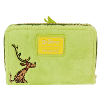 Loungefly Dr. Seuss' How The Grinch Stole Christmas! Plush Cosplay Glow Zip Around Wallet