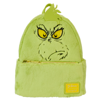 Loungefly Dr. Seuss' How The Grinch Stole Christmas! Plush Cosplay Light Up Mini Backpack - Leo's Treasure Box