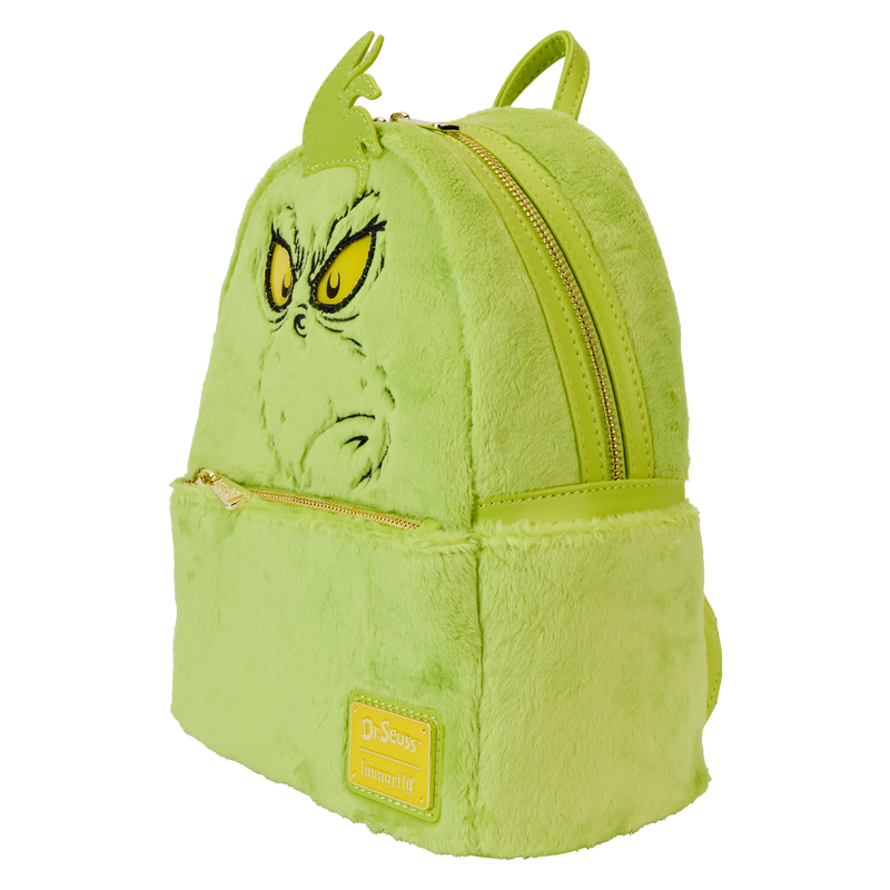 Loungefly Dr. Seuss' How The Grinch Stole Christmas! Plush Cosplay Light Up Mini Backpack