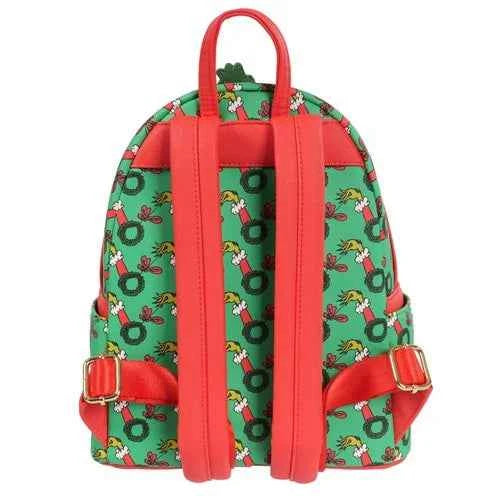 Loungefly Dr. Seuss' How the Grinch Stole Christmas Grinch Christmas Present Mini-Backpack