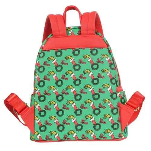 Loungefly Dr. Seuss' How the Grinch Stole Christmas Grinch Christmas Present Mini-Backpack