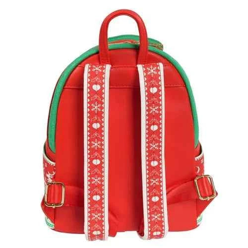 Loungefly Dr. Seuss' How the Grinch Stole Christmas Grinch Christmas Sweater Mini-Backpack