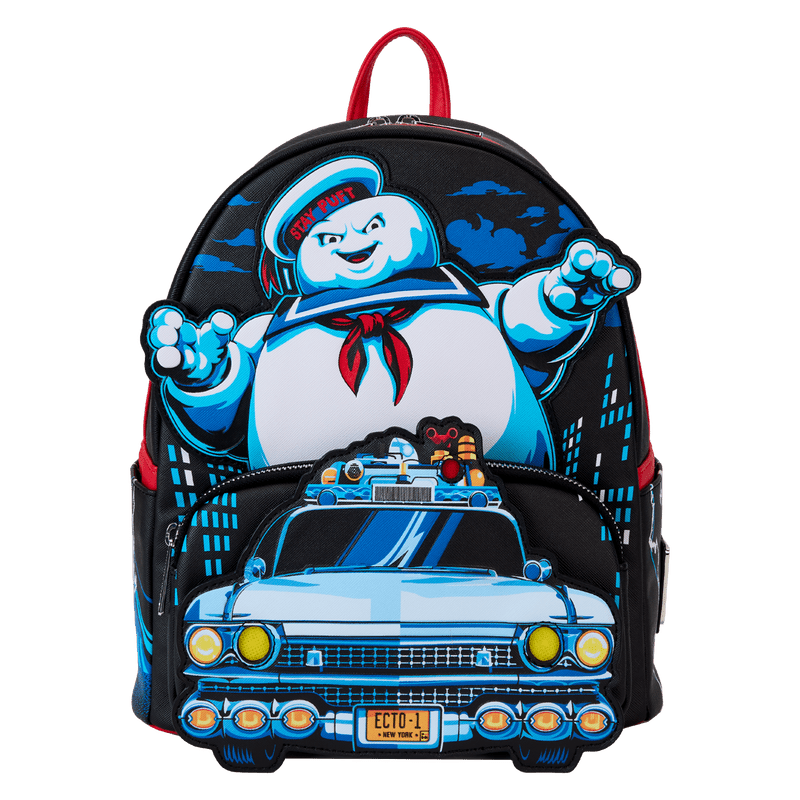 Loungefly Ghostbusters Stay Puft Ecto-1 Light Up Mini Backpack - Leo's Treasure Box