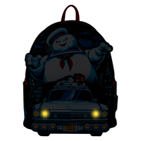 Loungefly Ghostbusters Stay Puft Ecto-1 Light Up Mini Backpack - Leo's Treasure Box