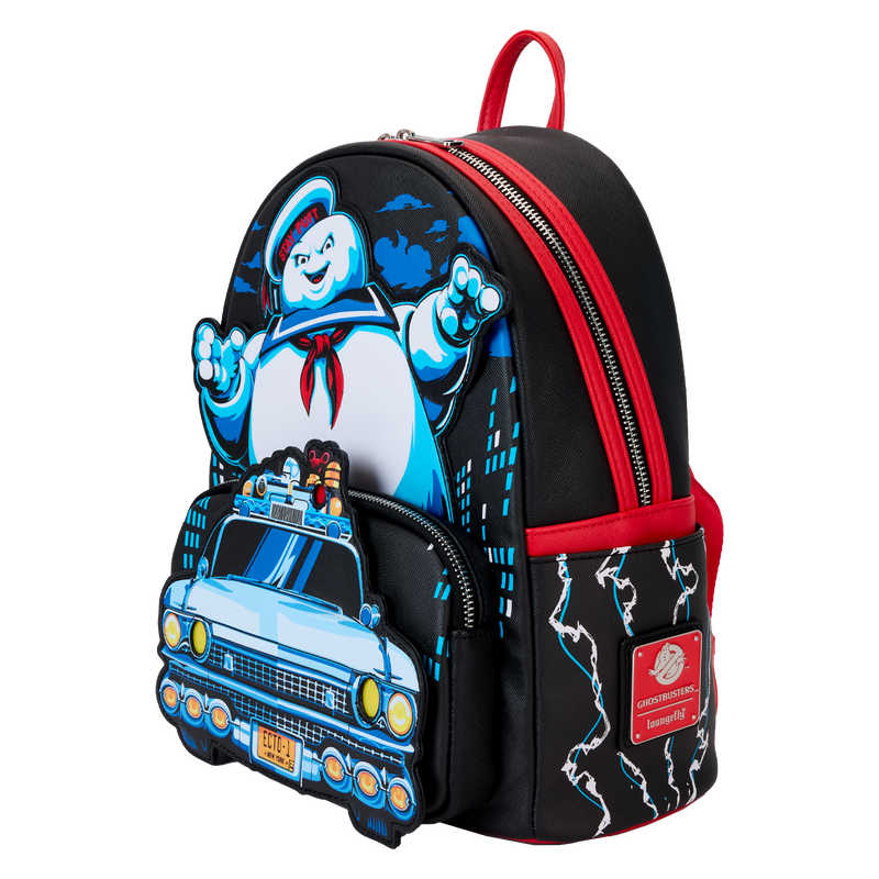 Loungefly Ghostbusters Stay Puft Ecto-1 Light Up Mini Backpack - Leo's Treasure Box