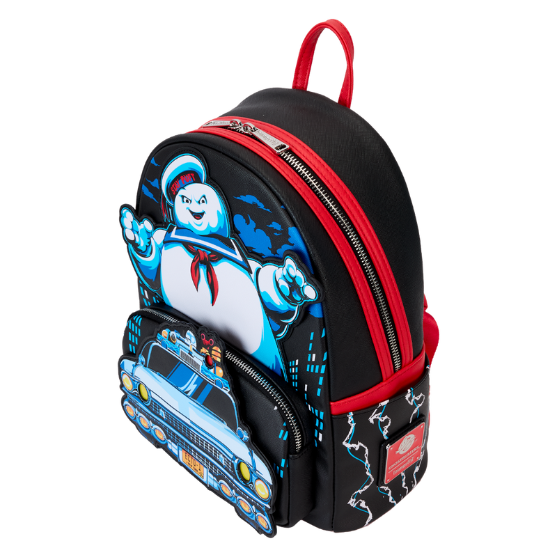 Loungefly Ghostbusters Stay Puft Ecto-1 Light Up Mini Backpack - Leo's Treasure Box