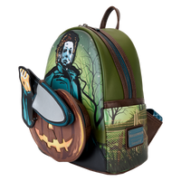 Loungefly Halloween Michael Myers Pumpkin Glow Mini Backpack With Coin Bag