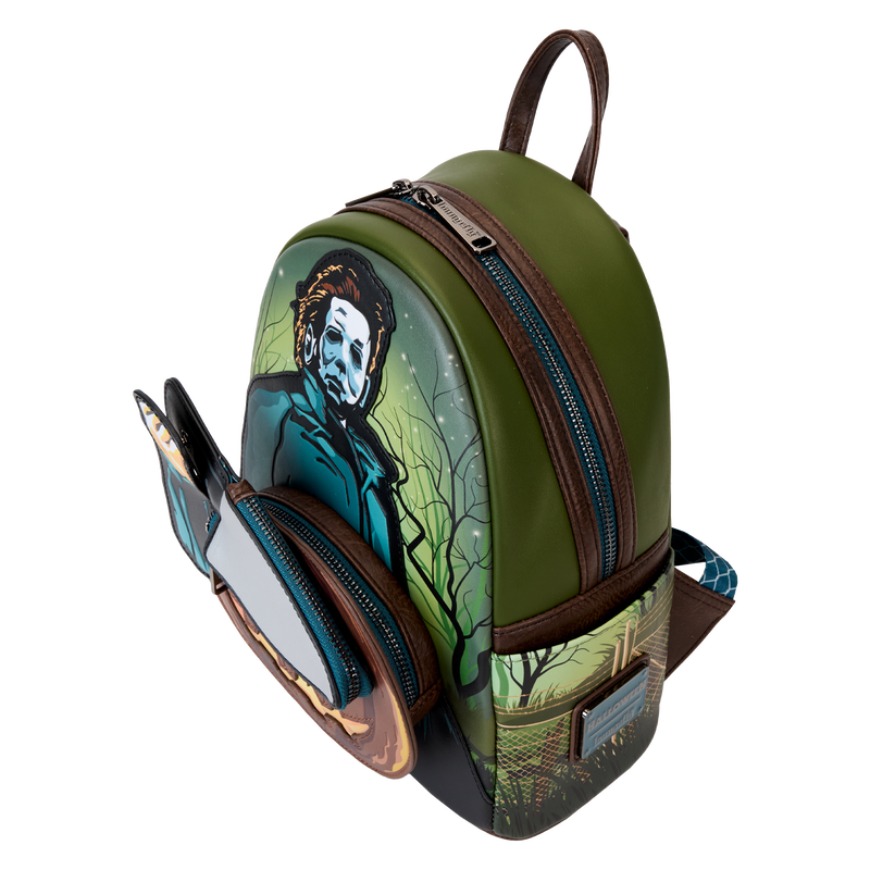 Loungefly Halloween Michael Myers Pumpkin Glow Mini Backpack With Coin Bag