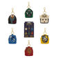 Loungefly Harry Potter Hogwarts mystery mini backpack keychain charm with house-themed design