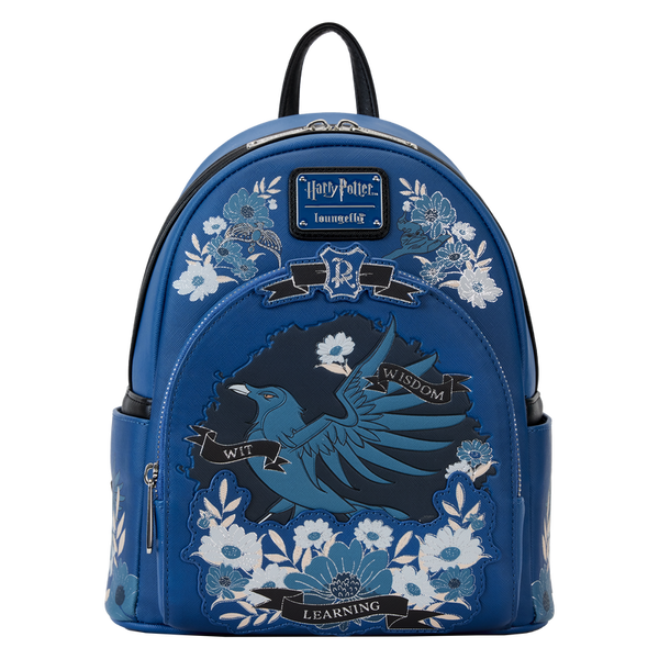 Loungefly Harry Potter Ravenclaw House Floral Tattoo Mini Backpack - Leo's Treasure Box