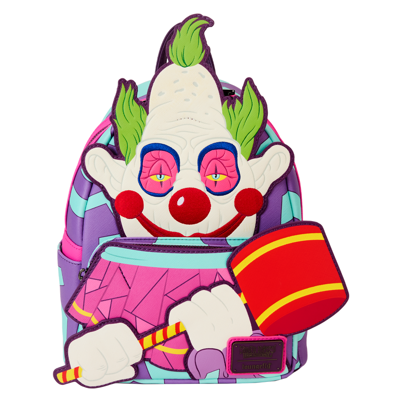 Loungefly Killer Klowns from Outer Space Jumbo Cosplay Glow Mini Backpack - Leo's Treasure Box