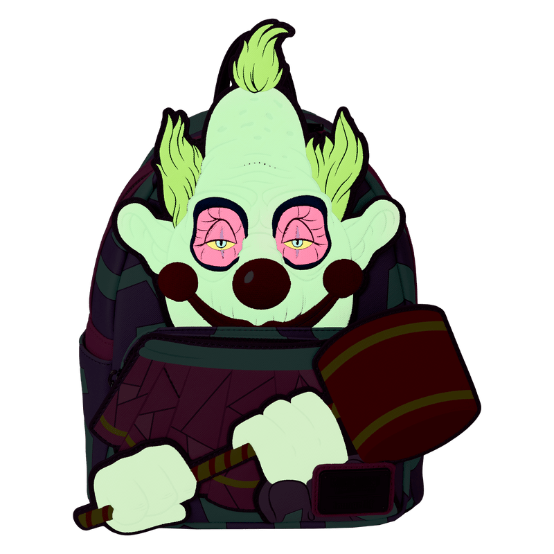 Loungefly Killer Klowns from Outer Space Jumbo Cosplay Glow Mini Backpack - Leo's Treasure Box