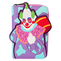 Loungefly Killer Klowns from Outer Space Jumbo Cosplay Glow Zip Around Wallet