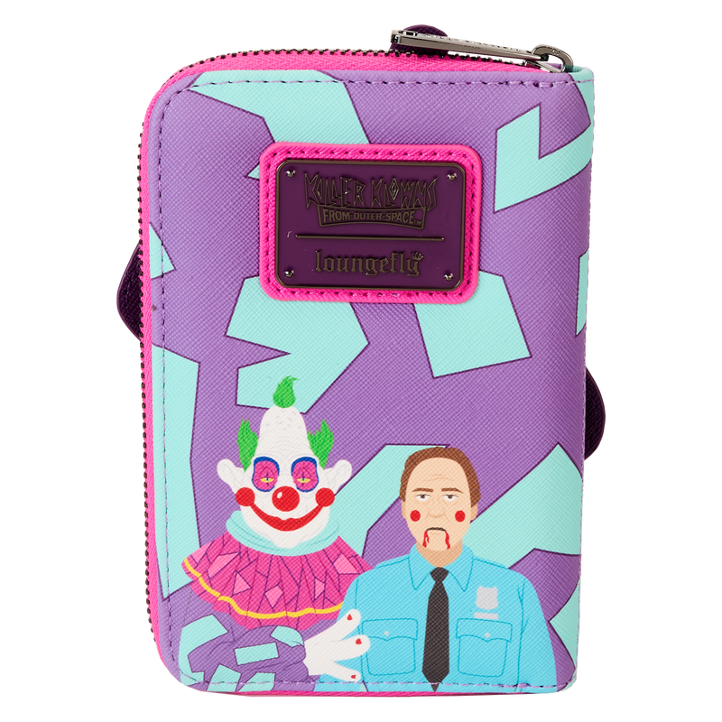 Loungefly Killer Klowns from Outer Space Jumbo Cosplay Glow Zip Around Wallet