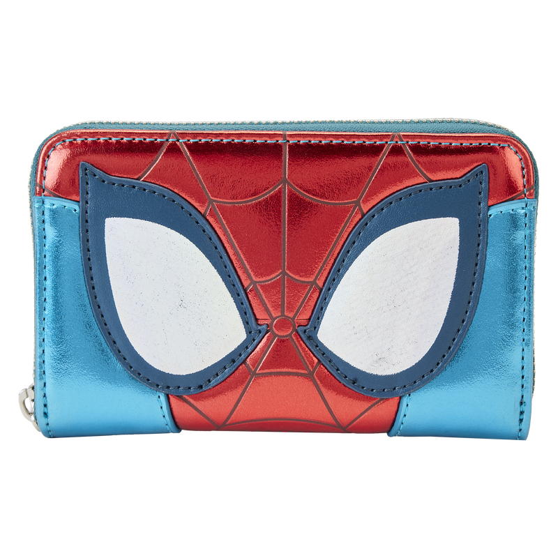 Loungefly Marvel Metallic Spider-Man Zip Around Wallet