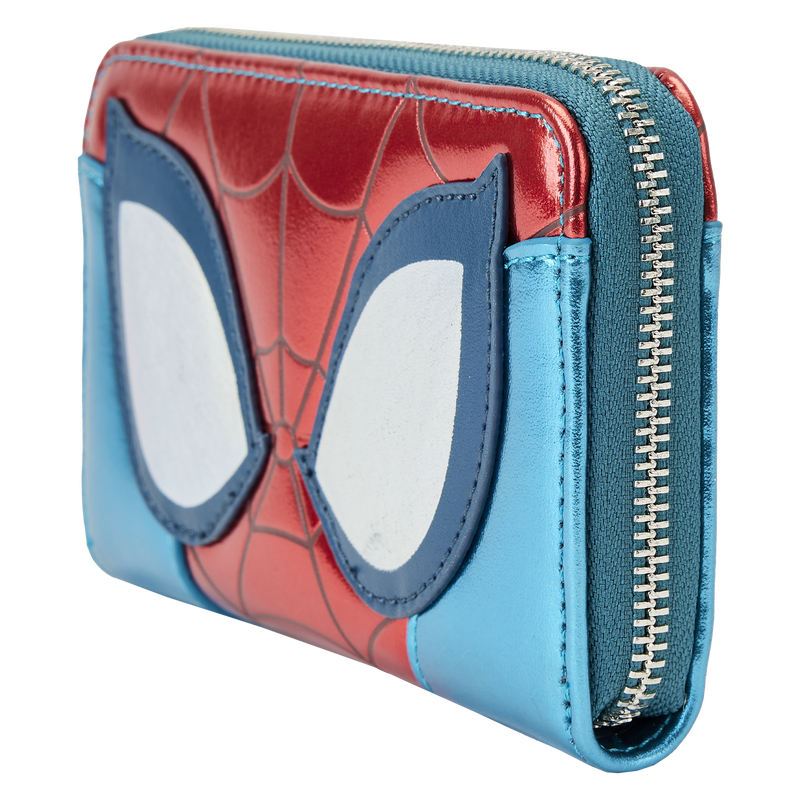 Loungefly Marvel Metallic Spider-Man Zip Around Wallet