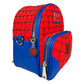 Backpack with Spider-Man pattern on a white background
